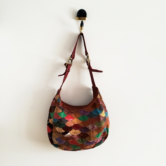 Lucky Brand Handbags - Lucky Brand suede & leather patchwork hobo